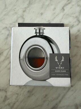 Stainless Steel Scope Flask - Silver